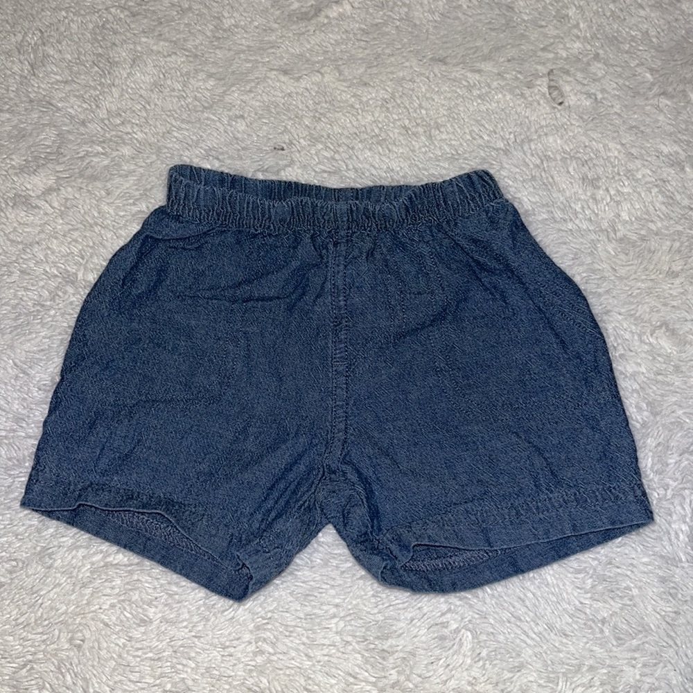 (3 for $10) carters blue 6 month shorts baby boy